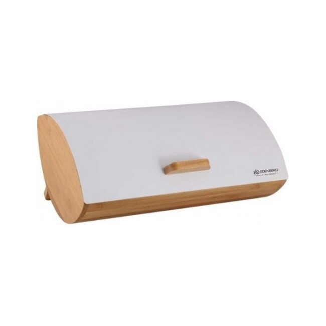 EDENBERG Prestige Line - Bread bin - Fresh food box - Bamboo/stainless steel