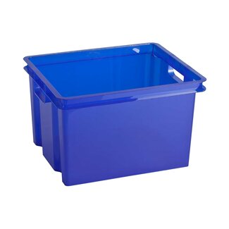 Keter Crownest - Boîte de rangement - 30 litres - Bleu - 42,6x36,1x26cm - (lot de 6)