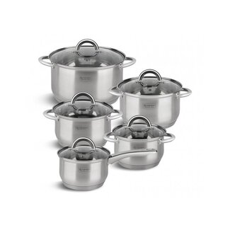 EDENBERG Classic Line - Luxury Cookware Set - Stainless Steel - 10 pieces - 5-layer base