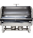 C&T Professional Chafing Dish - GN1-1 - Rolling Top - Stackable - 35x59x42cm