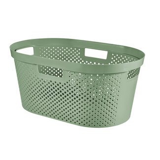 Curver Infinity-Dots - Wasmand - 40L - Groen - Kunststof - (Set van 3)