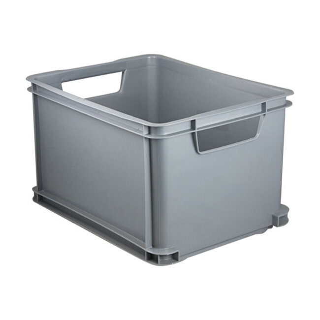 Curver Unibox Classique boîte L - 30L - 43x35x23,5cm - Argent