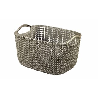 Curver Knit - Basket - S - 8 Liter - Brown - Plastic - (set of 5)