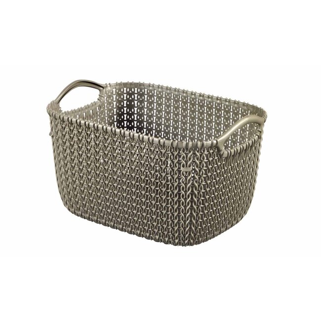 Curver Knit - Panier - S - 8 litres - Marron - Plastique - (lot de 5)