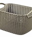 Curver Knit - Basket - S - 8 Liter - Brown - Plastic - (set of 5)