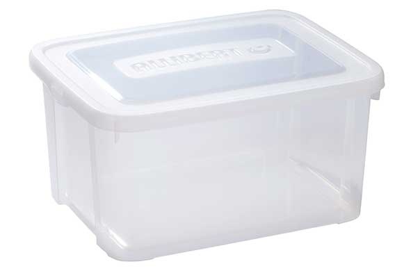 25L Silver Plastic Storage Box