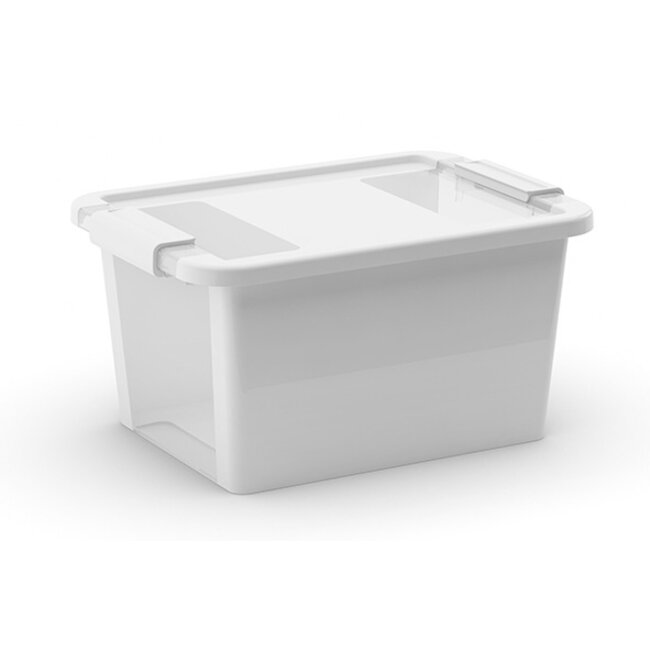 Curver Bi-Box - Boîte de rangement S Blanc 11l 36.5x26xh19cm - (Lot de 4)