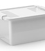 Curver Bi-Box - Boîte de rangement S Blanc 11l 36.5x26xh19cm - (Lot de 4)