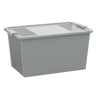 Curver Bi-Box - Aufbewahrungsbox L Grau 40l 58x35,2xh44,5cm - (4er-Set)