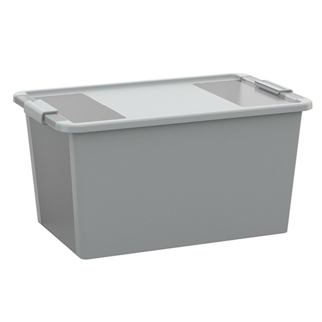 Curver Bi-Box - Aufbewahrungsbox L Grau 40l 58x35,2xh44,5cm - (4er-Set)