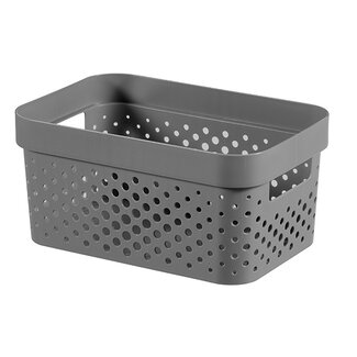 Curver Infinity-Dots - Opbergbox - 4.5L - Grijs - 26x17,5xh12,3cm - (set van 5).