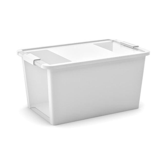Curver Bi-Box - Boîte de rangement - L - Blanc - 40L - 58x35,2xh44,5cm - (Lot de 4)