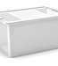 Curver Bi-Box - Boîte de rangement - L - Blanc - 40L - 58x35,2xh44,5cm - (Lot de 4)