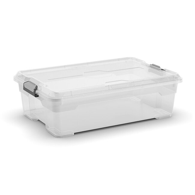 Curver Moover - Storage box - M - Transparent - 27L - 58x38xh18cm - (Set of 4)