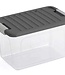 Curver W-box - Storage box - S - Gray Lid - (set of 4)