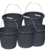 Curver Bucket - 10L - Anthracite - D30xh26cm - Plastic - (set of 5)