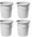 Curver Bucket - 10 Liter - Gray - D30xh28cm - (set of 4)