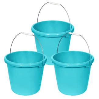 Curver Bucket - 10L - Blue - 30x30xh26cm - Plastic - (set of 3).