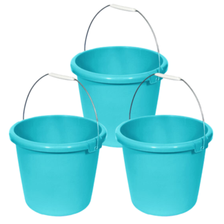 Curver Seau - 10L - Bleu - 30x30xh26cm - Plastique - (lot de 3).