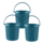 Curver Essentials - Bucket - Blue - 10L - Plastic - (Set of 3)