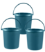 Curver Essentials - Bucket - Blue - 10L - Plastic - (Set of 3)