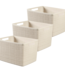 Curver Jute - Aufbewahrungsbox - Weiß - 20L - 36,2x28,2h23cm - Kunststoff - (3er-Set)