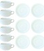 C&T Everyday White 6 Soup Bags + 6 Underplates