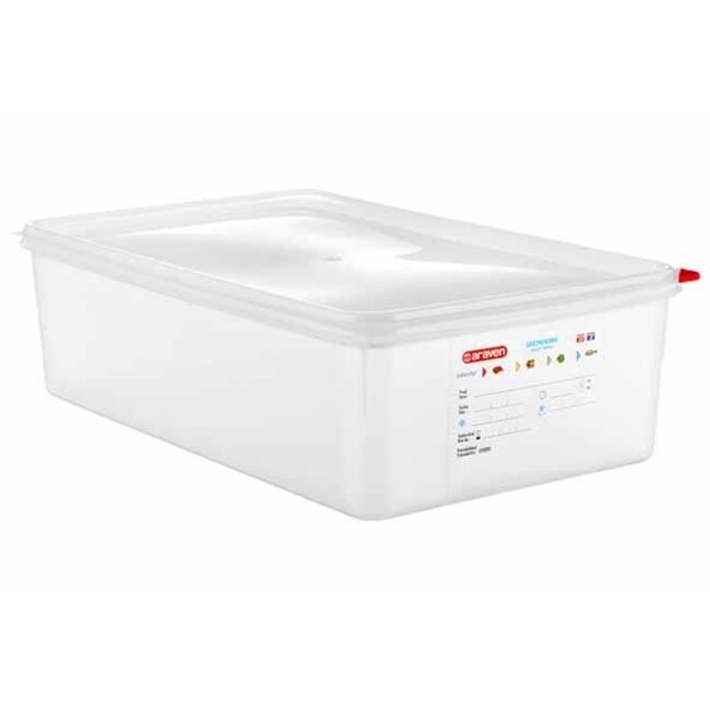 Araven Hermetische Frischhaltebox GN1-1, 21 Liter, Polypropylen, 2er-Set