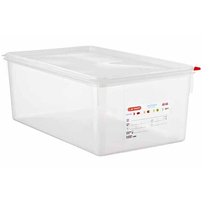 Araven Boîte de conservation hermétique fraîcheur GN1-1 28 litres polypropylène lot de 2