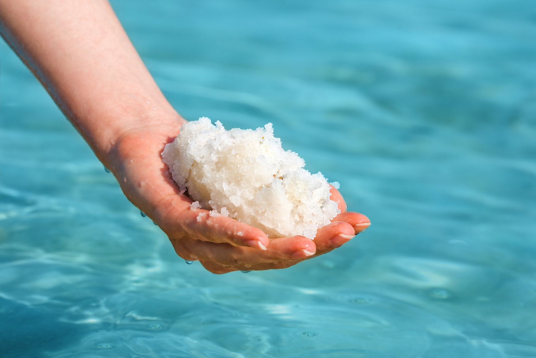 Dead Sea Salt hand