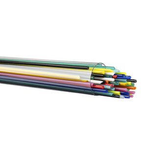 Bullseye glass 8416 opal mixed only 2mm stringers