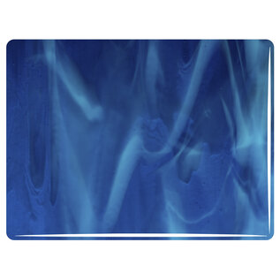 Bullseye glass 2146-030 Copper blue, white streaky 3mm