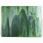 Bullseye glass 2312-030 White, Aventurine Green 3mm
