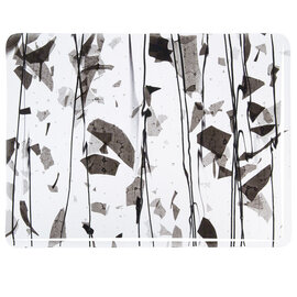 Bullseye glass 4136-000 black/black streamers 3 mm