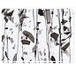 Bullseye glass 4136-000 black/black streamers 3 mm