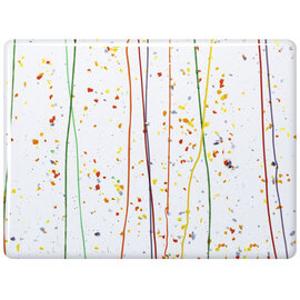 4247-000 rainbow frit & streamers on clear 3 mm