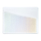 Bullseye glass 1019-031 Red reactive clear irid rainbow 3 mm
