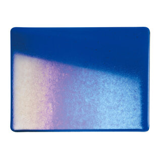 Bullseye glass 1164-031 Caribbean Blue, Dbl-Rol, Irid, Rbow 3 mm