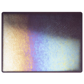 Bullseye glass 1228-031 Amethyst Transparent Irid 3 mm