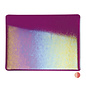 Bullseye glass 1332-031 Fuchsia, Dbl-Rol, Irid, Rbow 3 mm