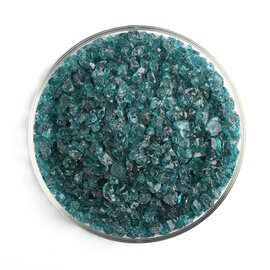 Bullseye glass 1176 frit Peacock Blue, cold coarse 110 gram