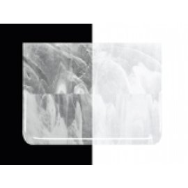 Bullseye glass 2130-030 clear, white 3 mm
