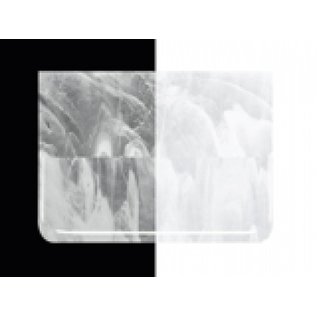 Bullseye glass 2130-030 clear, white 3 mm