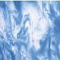 Bullseye glass 2064-030 clear, egyptian blue opal 3 mm