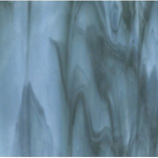 Bullseye glass 2108-000 powder blue opal, marine blue 3 mm