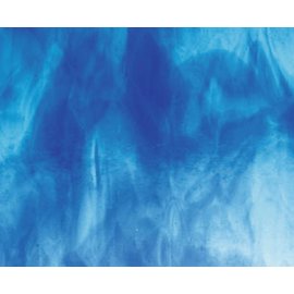 Bullseye glass 2116-030 turqoise blue, deep royal blue 3 mm
