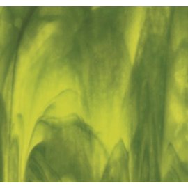 Bullseye glass 2121-000 yellow opal, deep forest green 3 mm