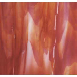 Bullseye glass 2124-000 red opal, white 3 mm