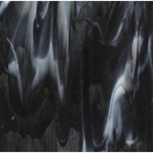 Bullseye glass 2129-000 charcoal gray, white 3 mm