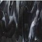 Bullseye glass 2129-000 charcoal gray, white 3 mm